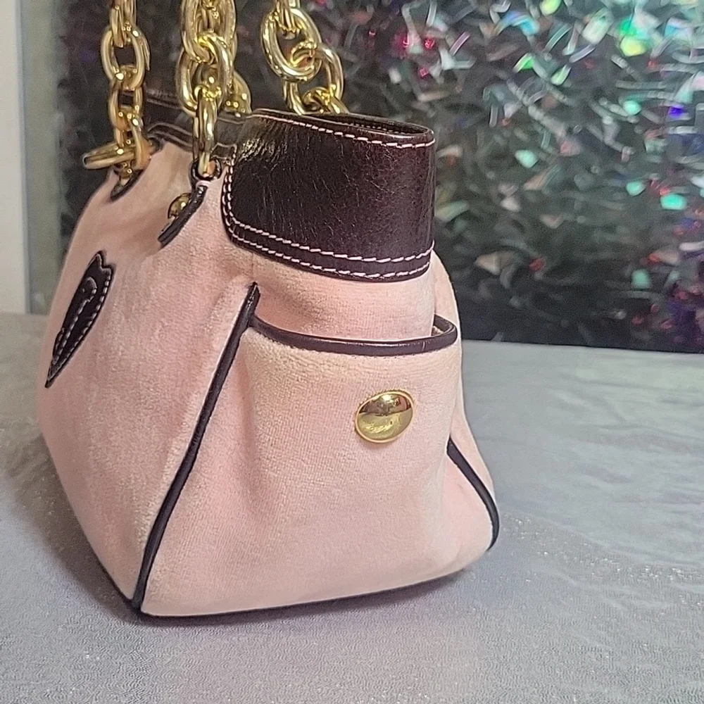 Y2k Juicy Couture Pink Velour Baby Mini Daydream Fluffy RARE HTF
